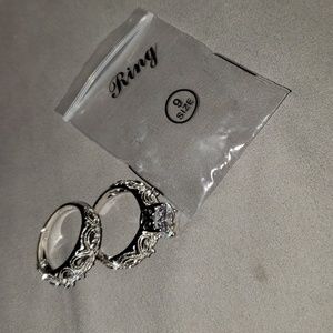 Openwork heart flower 925 sterling silver